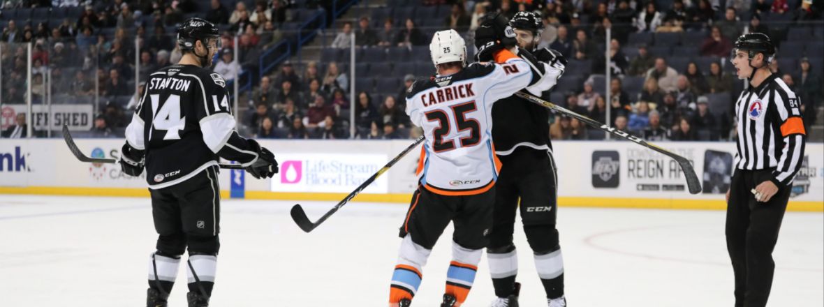 Reign Strike Late to Sink Gulls