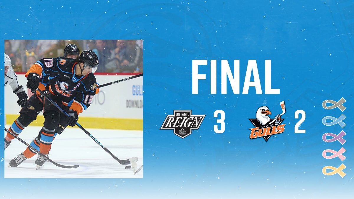 San Diego Falls Just Short in 3-2 Battle with Ontario  | San Diego Gulls