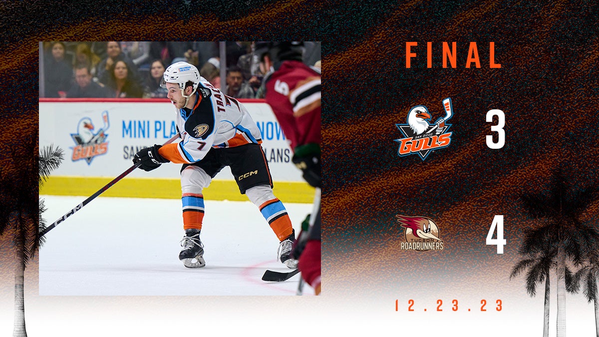 Gulls Comeback Bid Falls Short In 4-3 Loss To Tucson | San Diego Gulls