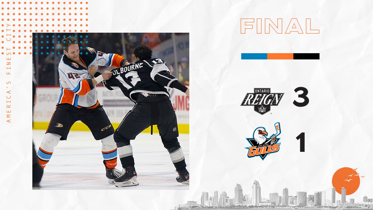 Gulls Fall In Close Game With Reign San Diego Gulls
