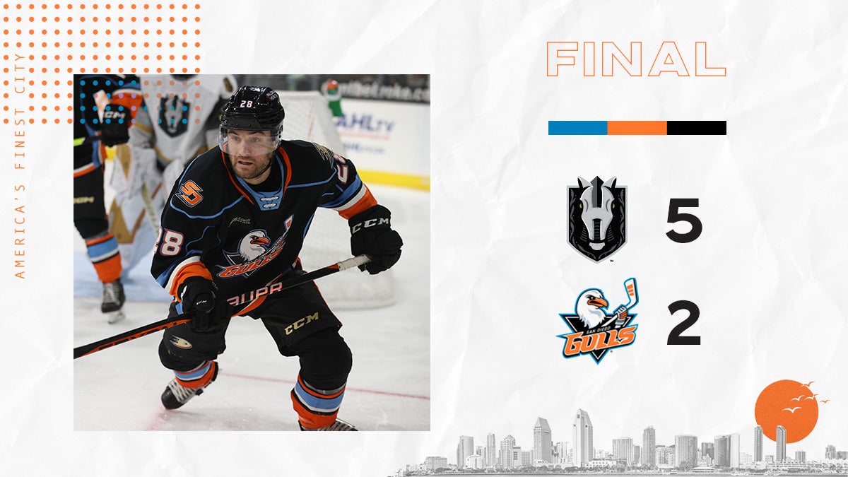 Grimaldi Scores Twice, Gulls Fall To The Silver Knights | San Diego Gulls