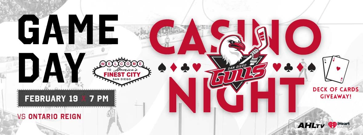 Gulls To Host First-Ever Casino Night