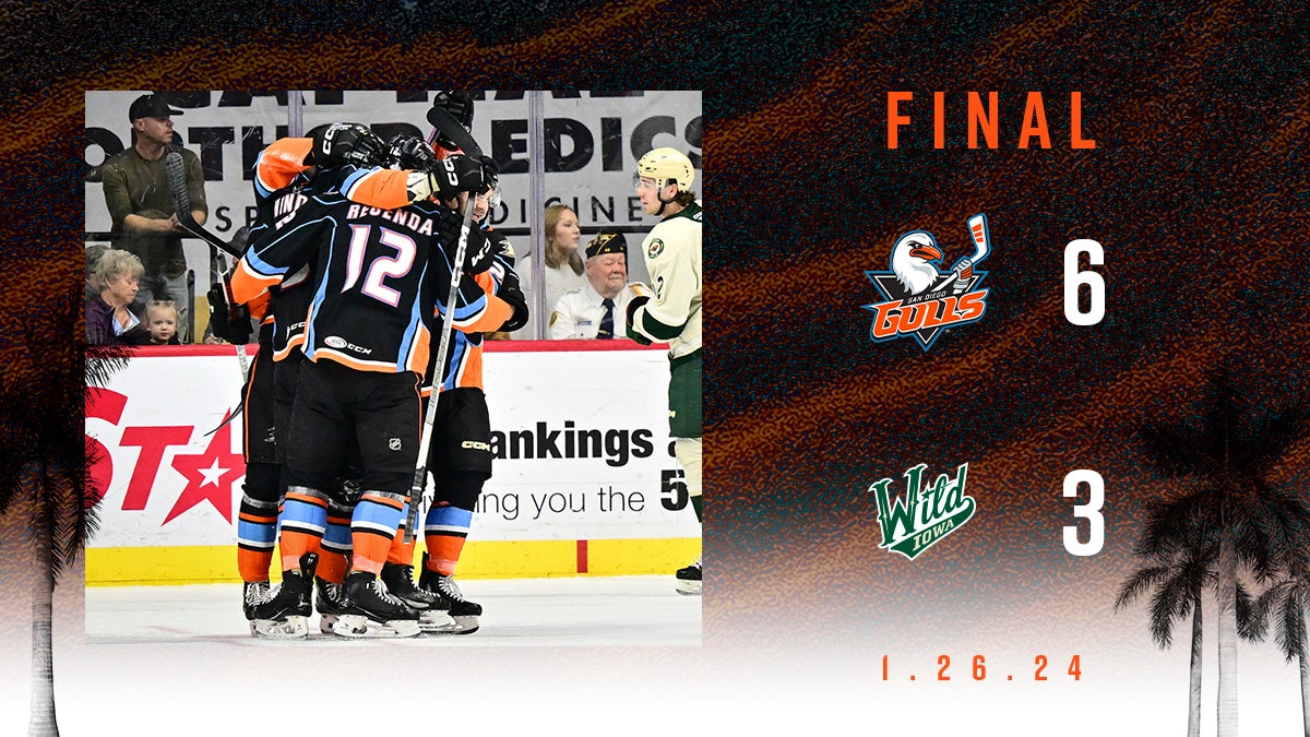 San Diego Goes Wild in 6-3 Victory Over Iowa  | San Diego Gulls