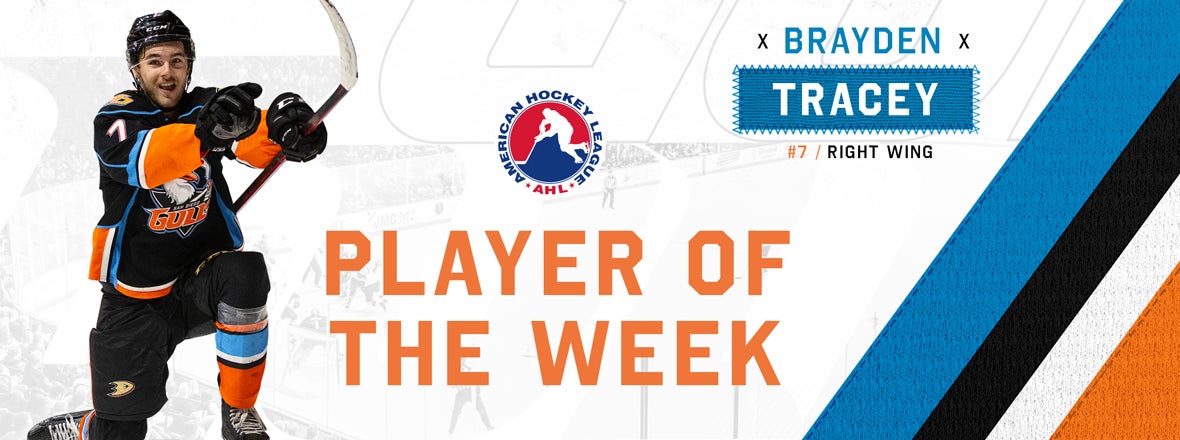 Tracey Named AHL Player Of The Week