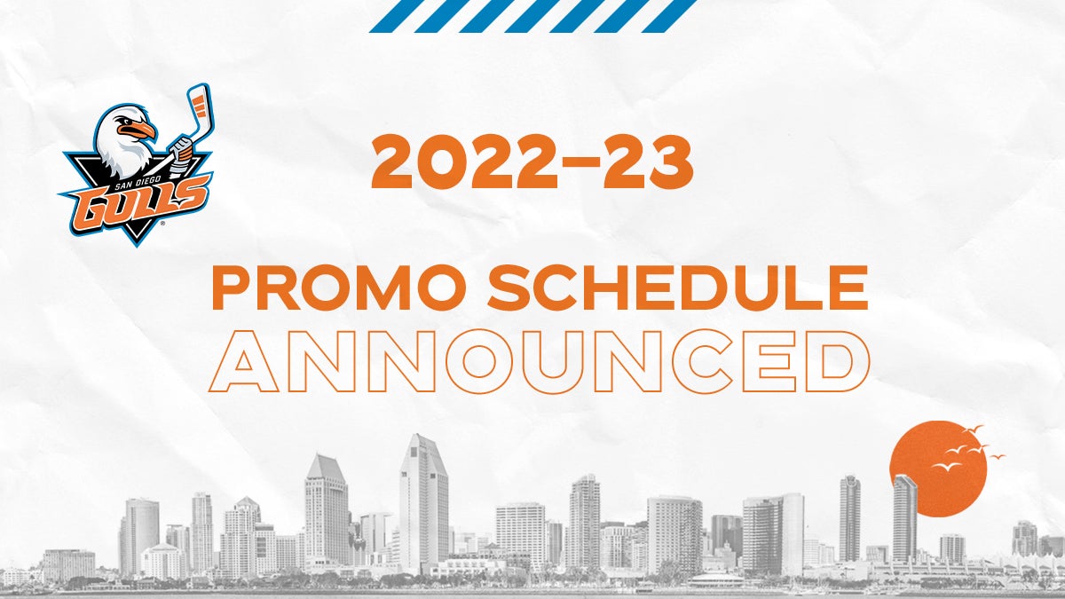 San Diego Gulls announce promotional schedule for upcoming season