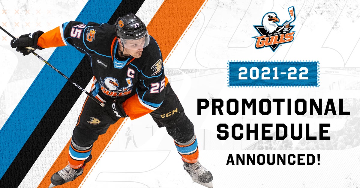 San Diego Gulls announce promotional schedule for upcoming season