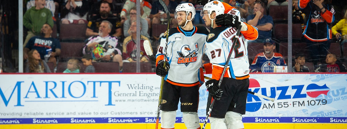 Gulls Win Game 2, Take 2-0 Series Lead